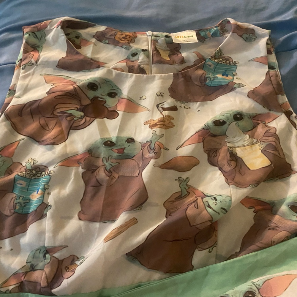 Custom Made 3x Baby Yoda Star Wars Dress